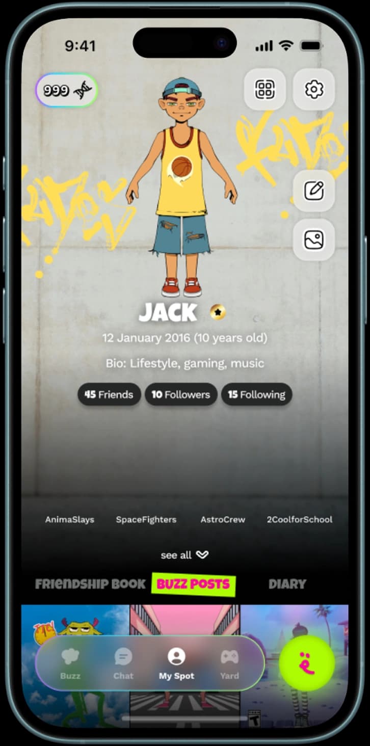 MySpot profile